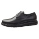 Pantofi casual barbati din piele naturala de culoare neagra DeSuceava RSY03N