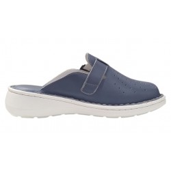 Saboti medicali dama din piele naturala bleu Med-Line RSY04BLEU