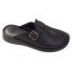 Saboti medicali dama din piele naturala de culoare neagra Med-Line RSY04N