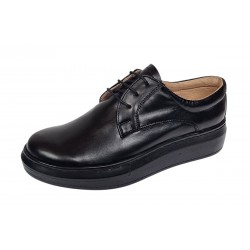 Marimea 38 Pantofi casual din piele naturala R5 Negru RSY2NF