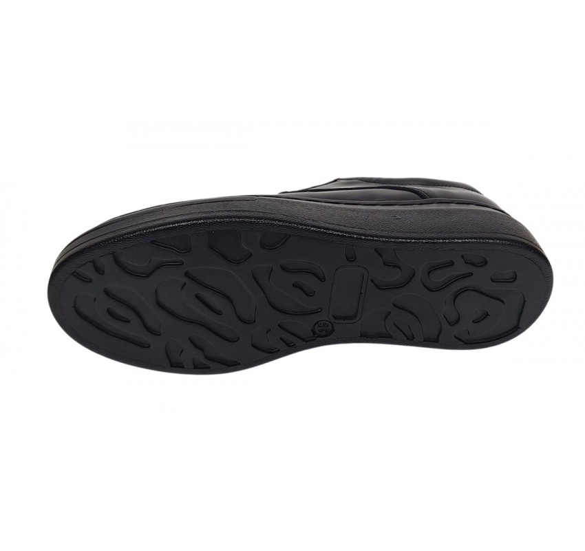 Marimea 38 Pantofi casual din piele naturala R5 Negru RSY2NF