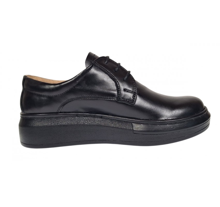 Marimea 38 Pantofi casual din piele naturala R5 Negru RSY2NF