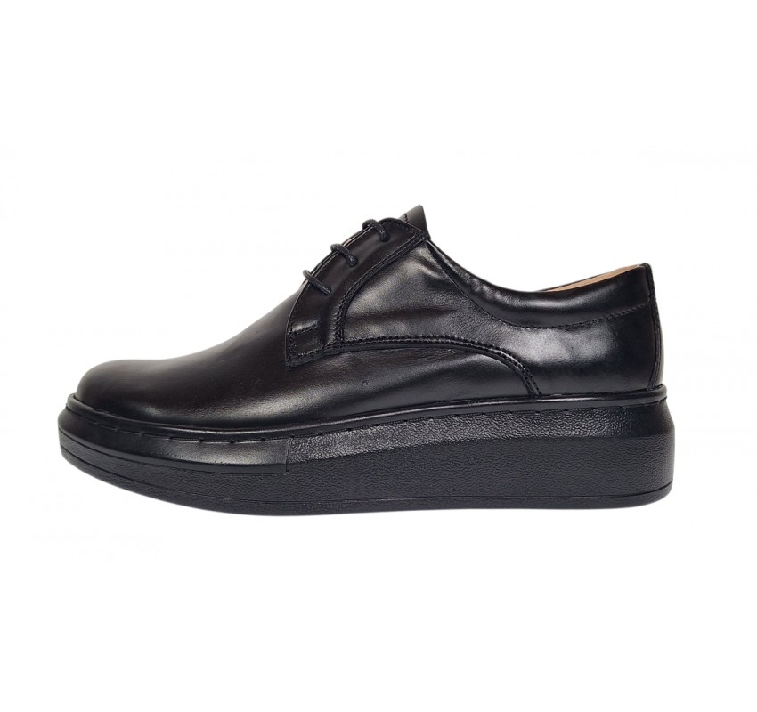 Marimea 38 Pantofi casual din piele naturala R5 Negru RSY2NF