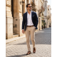 Pantofi barbati maro din piele naturala, eleganti si perforati – stil rafinat, confort Office RSY479M