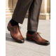 Pantofi barbati maro din piele naturala, eleganti si perforati – stil rafinat, confort Office RSY479M
