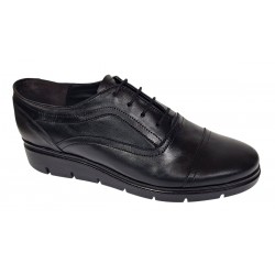 Pantofi dama casual din piele naturala, cu platforme - RUT2N