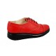 Pantofi dama din piele naturala, cu platforme, Rosu RUT2R