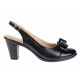 Pantofi dama decupati piele naturala de culoare neagra – Eleganta si confort intr-un design rafinat