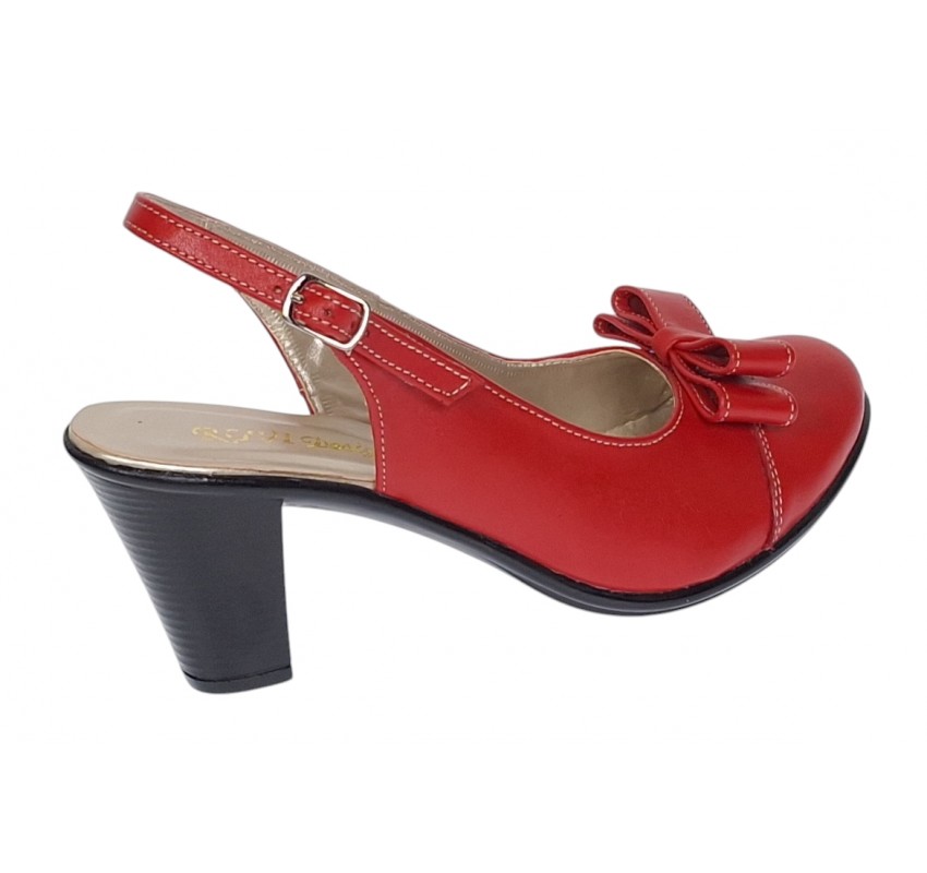 Pantofi eleganti dama decupati din piele naturala - Model Mara Rosu Box Pantofi eleganti dama decupati din piele naturala - Model Mara Rosu Box