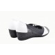 Marimea 40 Pantofi dama decupati din piele naturala Alb Negru Gri S104NAN
