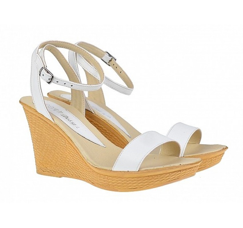 Sandale dama, din piele naturala,  platforma de 9cm, Made in Romania - S107A