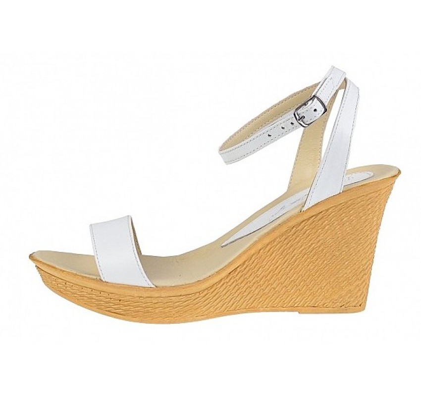 Sandale dama, din piele naturala,  platforma de 9cm, Made in Romania - S107A