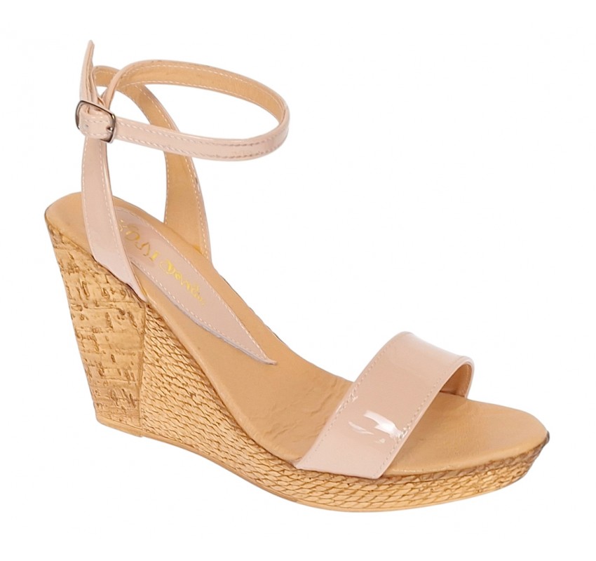Sandale dama piele naturala cu platforme de 10 cm – Nude Lac S107NDL Sandale dama piele naturala cu platforme de 10 cm – Nude Lac S107NDL