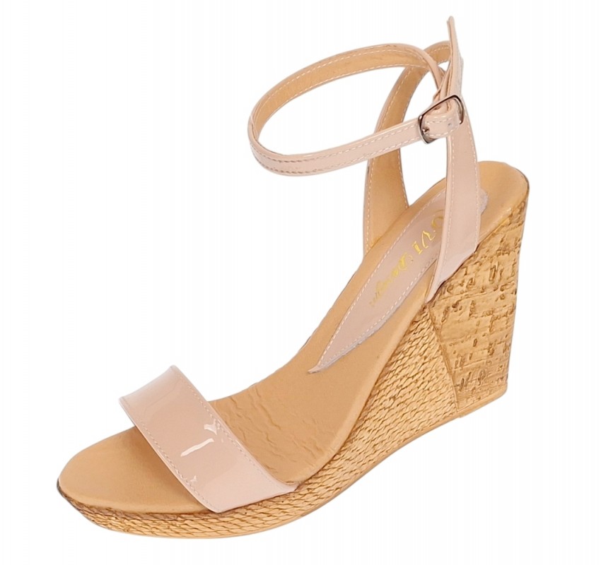 Sandale dama piele naturala cu platforme de 10 cm – Nude Lac S107NDL Sandale dama piele naturala cu platforme de 10 cm – Nude Lac S107NDL