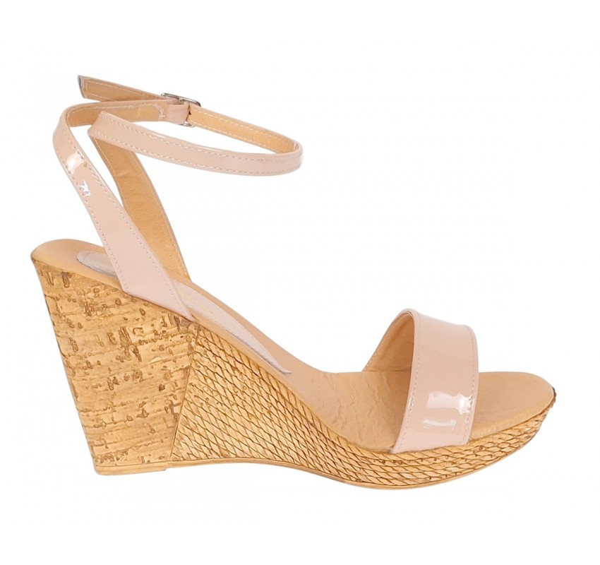 Sandale dama piele naturala cu platforme de 10 cm – Nude Lac S107NDL Sandale dama piele naturala cu platforme de 10 cm – Nude Lac S107NDL