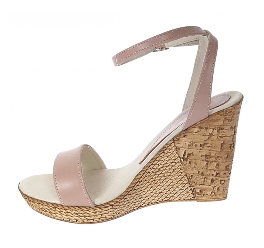 Marimea 40 Sandale dama piele naturala platforme 10 cm – Confort si eleganta S107NUD