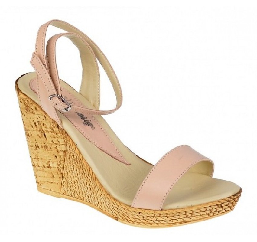 Sandale dama piele naturala platforme 10 cm – Confort si eleganta S107NUD
