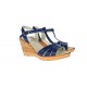 Sandale dama bleumarin din piele naturala, bleumarin inchis - S134BLM