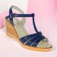 Sandale dama bleumarin din piele naturala, bleumarin inchis - S134BLM