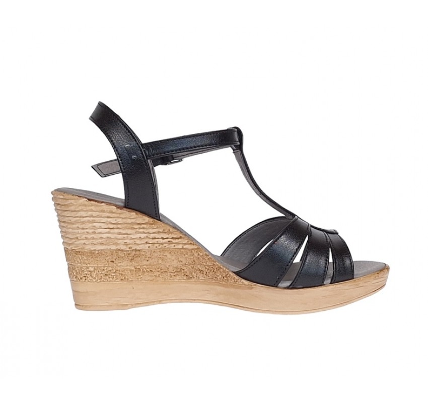 Sandale dama din piele naturala Negru S134NBOX