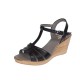Sandale dama din piele naturala Negru S134NBOX