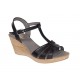 Sandale dama din piele naturala Negru S134NBOX