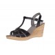 Sandale dama din piele naturala Negru S134NBOX