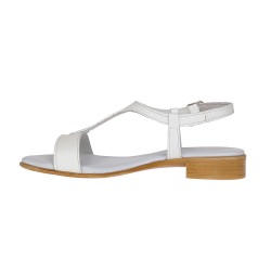Sandale dama din piele naturala culoare alb S16ABOX
