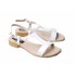 Sandale dama din piele naturala lacuita - S16ALBLAC
