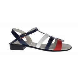Sandale dama din piele naturala Alb, Rosu, Bleumarin S16RABL