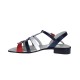 Sandale dama din piele naturala Alb, Rosu, Bleumarin S16RABL
