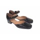 Pantofi dama decupati din piele naturala, Negru - S1NBOX Pantofi dama decupati din piele naturala, Negru - S1NBOX