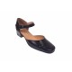 Pantofi dama decupati din piele naturala, Negru - S1NBOX Pantofi dama decupati din piele naturala, Negru - S1NBOX