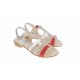Sandale dama, din piele naturala box, rosu, bej, alb, S2RBA Sandale dama, din piele naturala box, rosu, bej, alb, S2RBA