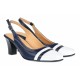 Pantofi dama decupati din piele naturala - Model elegant cu toc 5cm - S301ABL