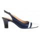 Pantofi dama decupati din piele naturala - Model elegant cu toc 5cm - S301ABL