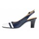 Pantofi dama decupati din piele naturala - Model elegant cu toc 5cm - S301ABL