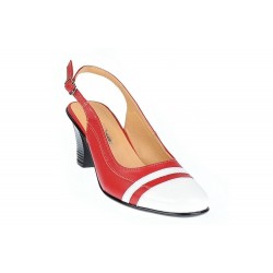 Pantofi dama eleganti din piele naturala - Model decupat cu toc 5cm S301AR