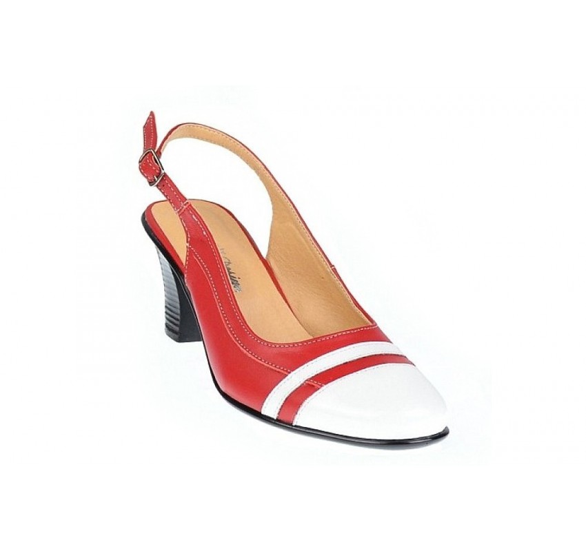 Pantofi dama eleganti din piele naturala - Model decupat cu toc 5cm S301AR