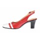 Pantofi dama eleganti din piele naturala - Model decupat cu toc 5cm S301AR