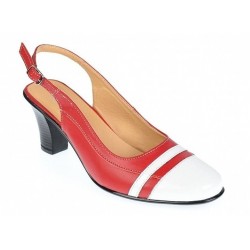 Pantofi dama eleganti din piele naturala - Model decupat cu toc 5cm S301AR