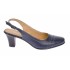 Pantofi dama decupati eleganti din piele naturala box cu toc de 5cm bleumarin - S301BLBOX