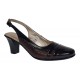 Pantofi dama decupati din piele naturala - Model cu toc 5cm - S301MN Pantofi dama decupati din piele naturala - Model cu toc 5cm - S301MN