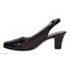 Pantofi dama decupati din piele naturala - Model cu toc 5cm - S301MN Pantofi dama decupati din piele naturala - Model cu toc 5cm - S301MN