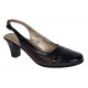 Pantofi dama decupati din piele naturala - Model cu toc 5cm - S301MN Pantofi dama decupati din piele naturala - Model cu toc 5cm - S301MN