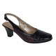 Marimea 36, 38  Pantofi dama decupati din piele naturala - Model cu toc 7 cm - S301MN