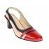 Pantofi dama decupati din piele naturala - Model elegant cu toc de 5cm S301RBLBEJ