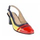 Pantofi dama eleganti din piele naturala - Model decupat cu toc de 5cm - S301RBLG