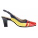 Pantofi dama eleganti din piele naturala - Model decupat cu toc de 5cm - S301RBLG