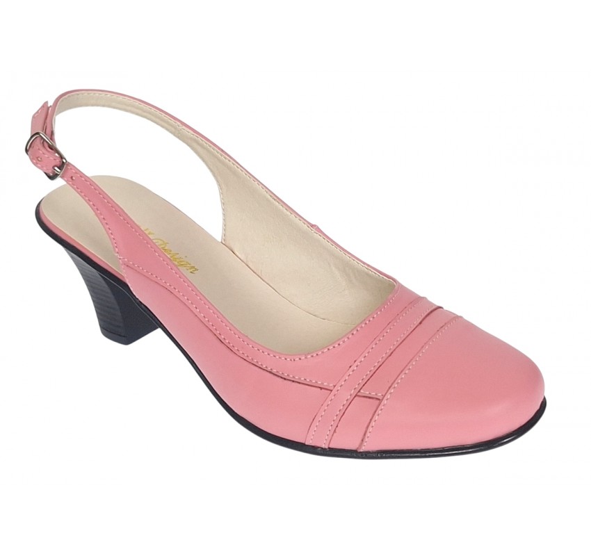 Pantofi dama decupati eleganti din piele naturala Roz - S301ROZ Pantofi dama decupati eleganti din piele naturala Roz - S301ROZ
